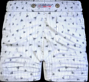 Bermuda Boxer Pantaloncino puro Cotone Shorts 2 tasche laterali Made in Italy