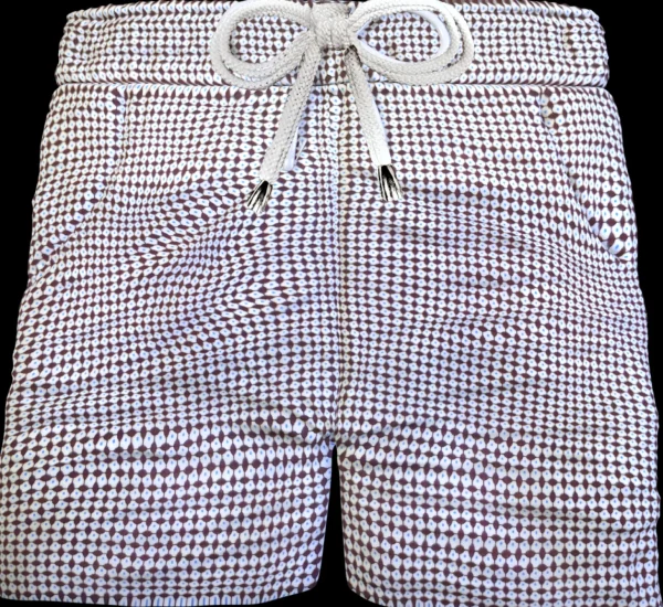 Bermuda Pantaloncino puro cotone fantasia Shorts 2 tasche laterali Made in Italy