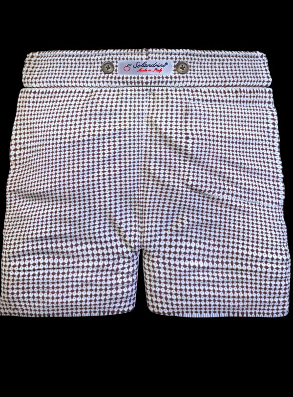 Bermuda Pantaloncino puro cotone fantasia Shorts 2 tasche laterali Made in Italy
