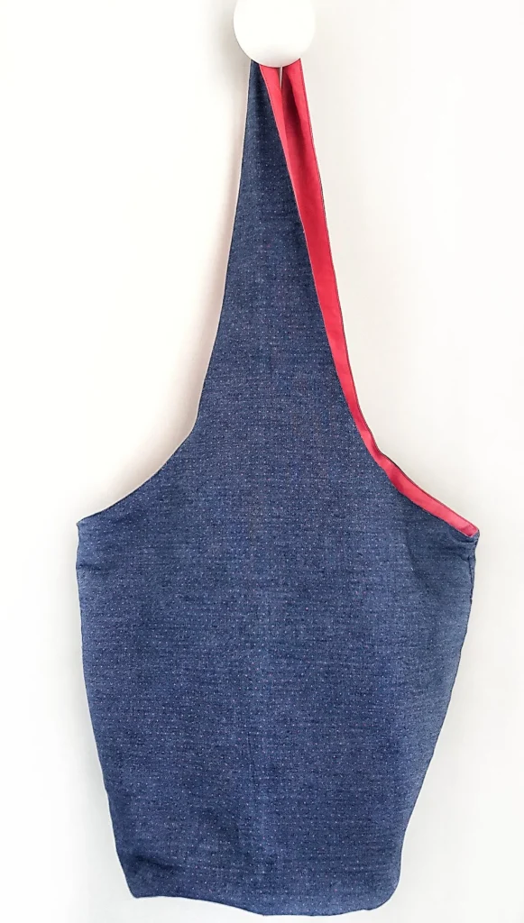 Borsa Mare in tessuto cotone fashion Denim Pois Made in Italy