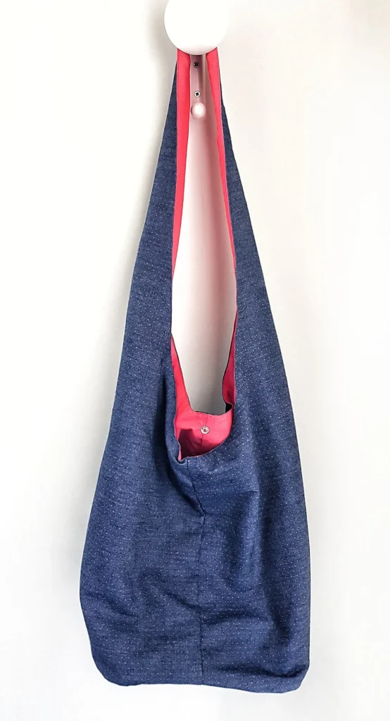 Borsa Mare in tessuto cotone fashion Denim Pois Made in Italy