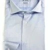 Camicia classica Azzurra collo Francese puro cotone TWILL made in italy