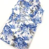 Camicia fantasia hawaii viscosa bowling morbidissima paisley made in italy