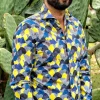 Camicia Fashion fantasia design puro cotone made in italy