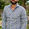 Camicia Fashion fantasia design puro cotone made in italy
