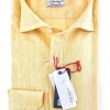 Camicia gialla puro Lino made in Italy - yellow Linen Shirt