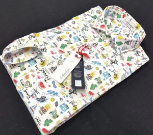 Camicia hawaiana puro cotone fantasia HOLIDAY made in italy hawaii design