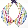 Colletto Donna fashion Design watercolor 12 collarino 100% cotone