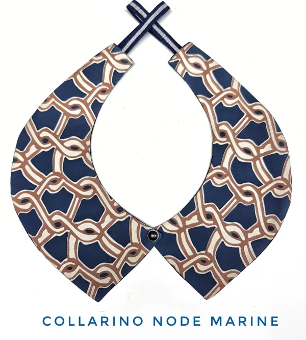 Colletto Donna fashion Design collarino Node Marine cotone