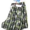 Costume da Bagno Camouflage Hawaii Box Mare puro cotone slip interno morbido Boxer mare uomo fantasia Camouflage hawaii Red con 2 tasche laterali Made in Italy