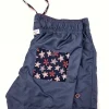 Costume da Bagno in morbido tessuto slip interno asciugatura rapida Boxer mare Uomo Blu con tasca fantasia Starfish con 2 tasche laterali Made in Italy