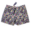 Costume da Bagno slip interno  in 100% cotone Fantasia multicolor pop art 2 tasche laterali Uomo Boxer mare Made in Italy