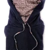 Felpa nera con Cappuccio design geometrico puro cotone made in Italy Fantasia 100% cotone Unisex black Hoodie
