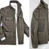 Giacca Sahariana Overshirt Unisex Safari kaki brown militare  4 tasche gabardina 100% cotone Made in italy