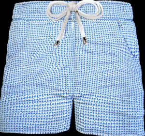 Pantaloncino Bermuda puro cotone popeline Shorts 2 tasche laterali Made in Italy