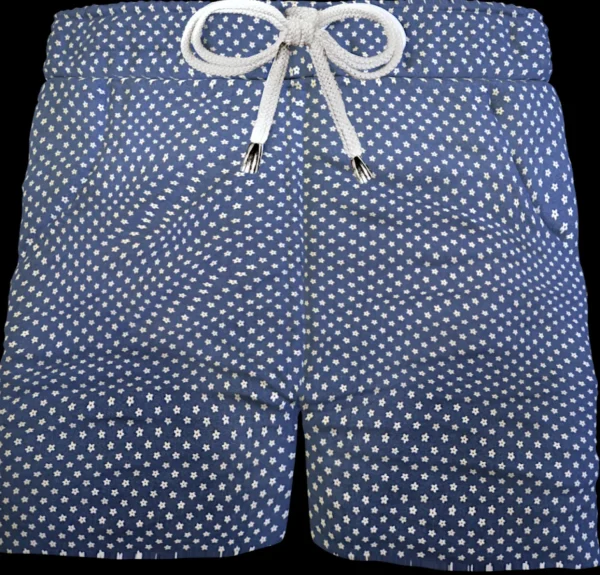 Pantaloncino  Shorts Bermuda Micro Fantasia 100% Cotone 2 tasche laterali Made in Italy