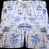 Pantaloncino Shorts Bermuda Fantasia Palme 100% cotone 2 tasche laterali Made in Italy