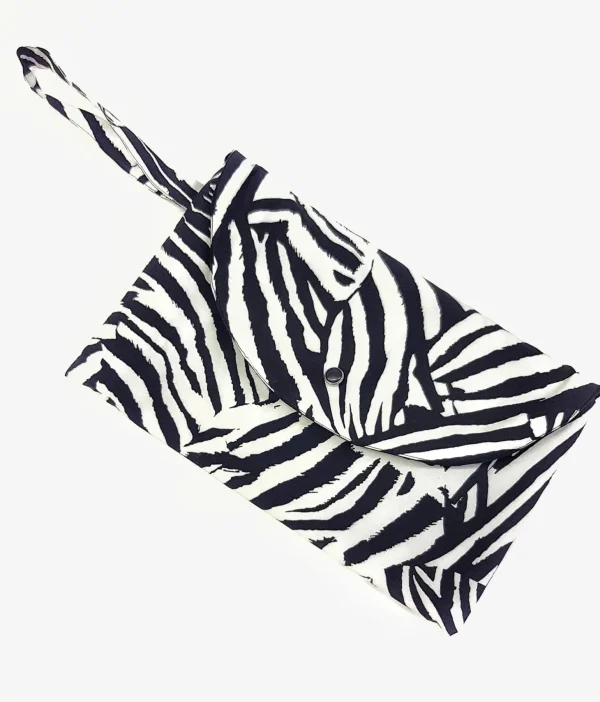 Pochette in tessuto fashion design Animalier Made in Italy