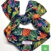 Turbante Fashion in cotone Fantasia design hawaii 20 Made in Italy