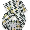 Turbante verde giallo fascia capelli Fashion in cotone design geometrico levante   hairband Made in Italy