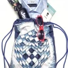 Zaino Sacca in tessuto cotone Light design Cube made in Italy