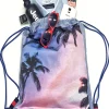Zaino Sacca in tessuto cotone Light Design Holiday Palms made in Italy